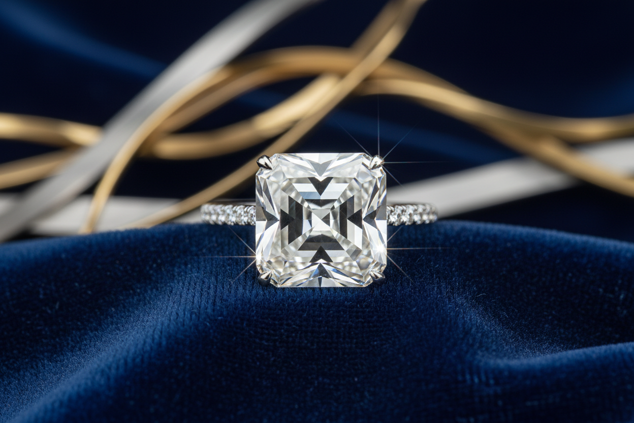Asscher Cut Engagement Rings