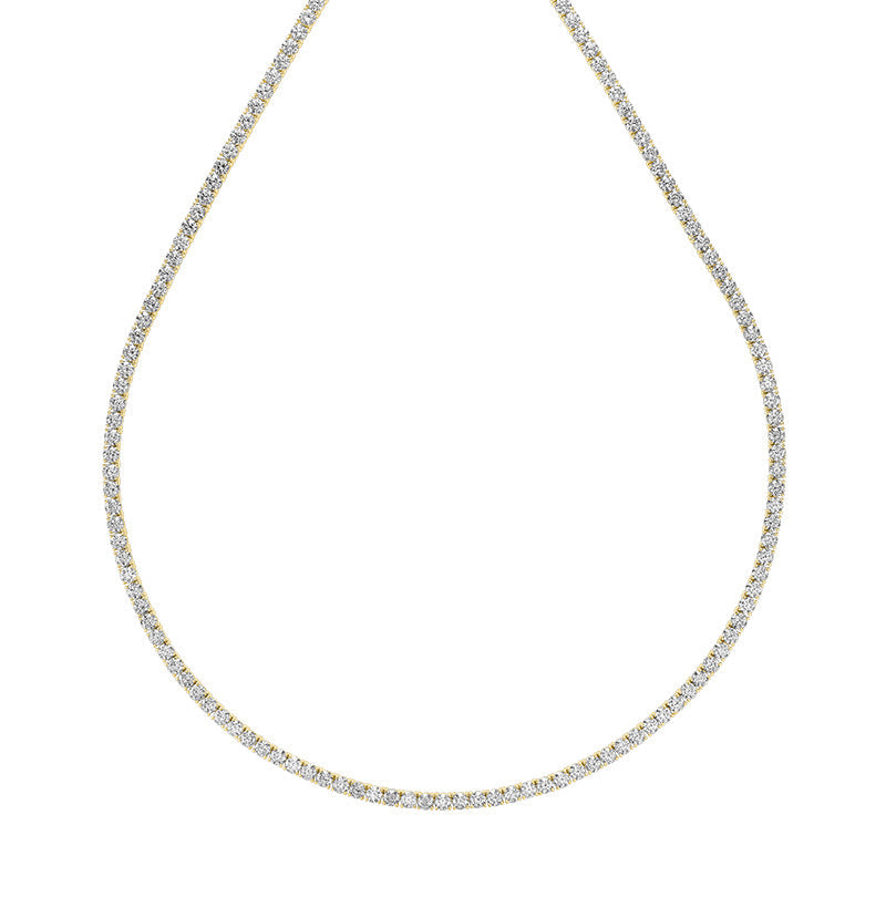 15.22CT Lab Grown Diamond Tennis Necklace - THENETJEWELER
