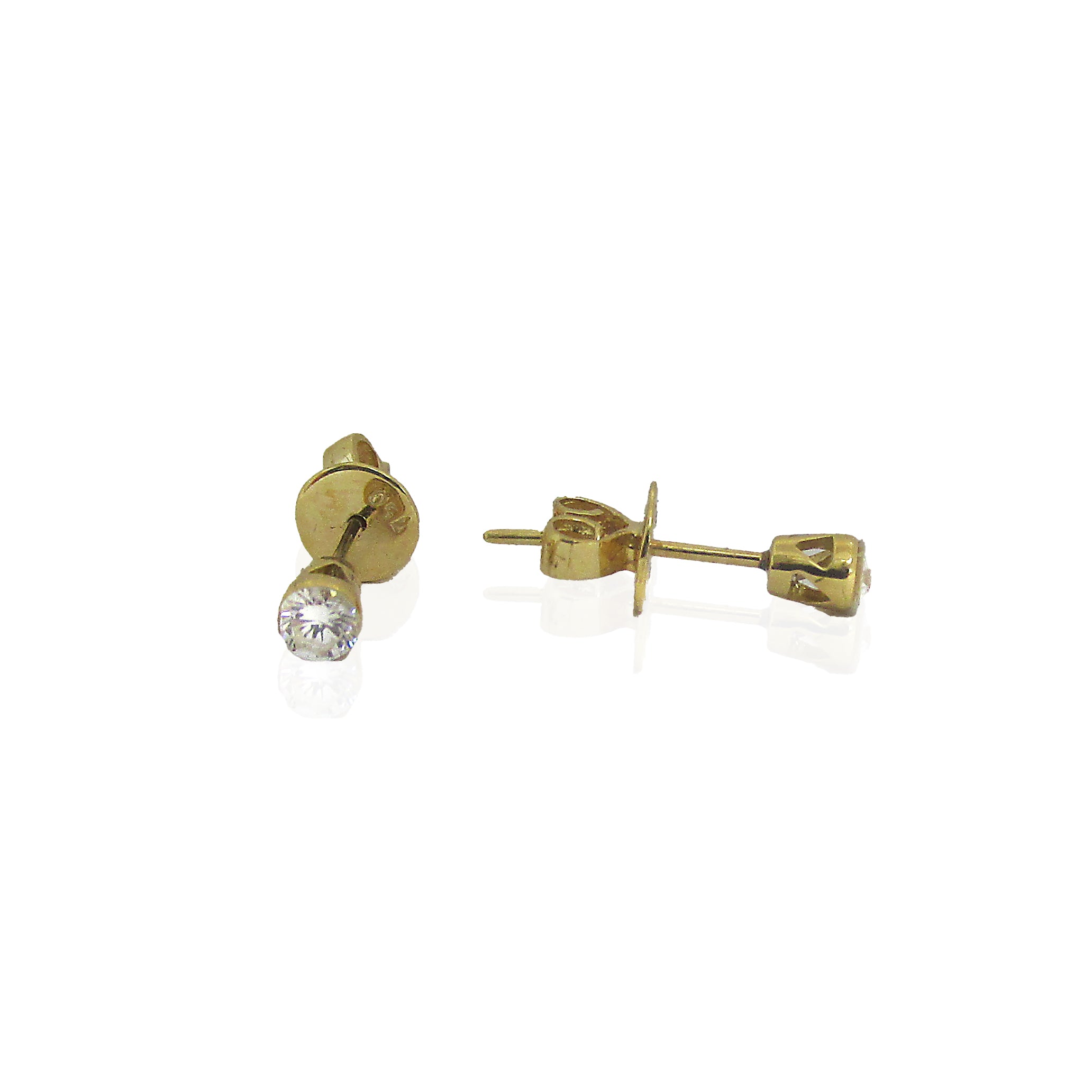 18K Yellow Gold Diamond Stud Earrings 0.22 ct. tw - TheNetJeweler