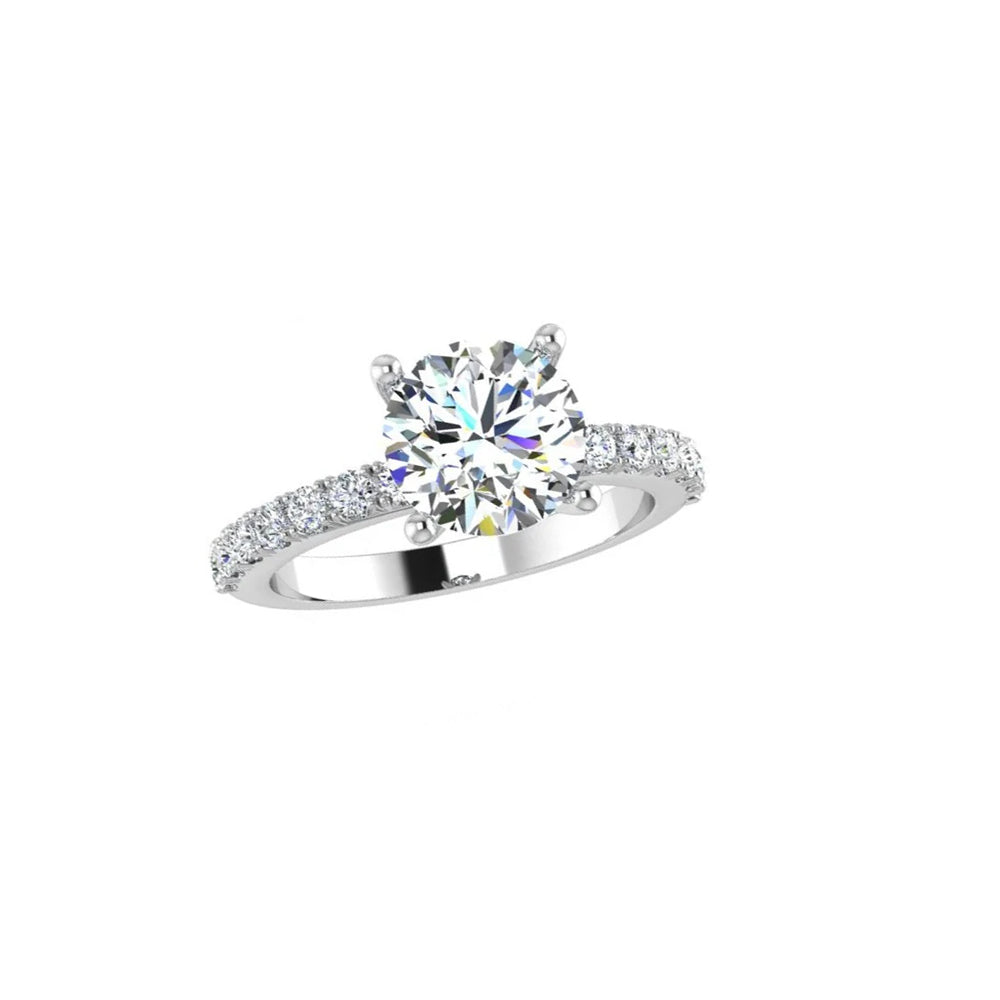 Bridal Set 1 Carat TW Diamonds 18K White Gold - Thenetjeweler