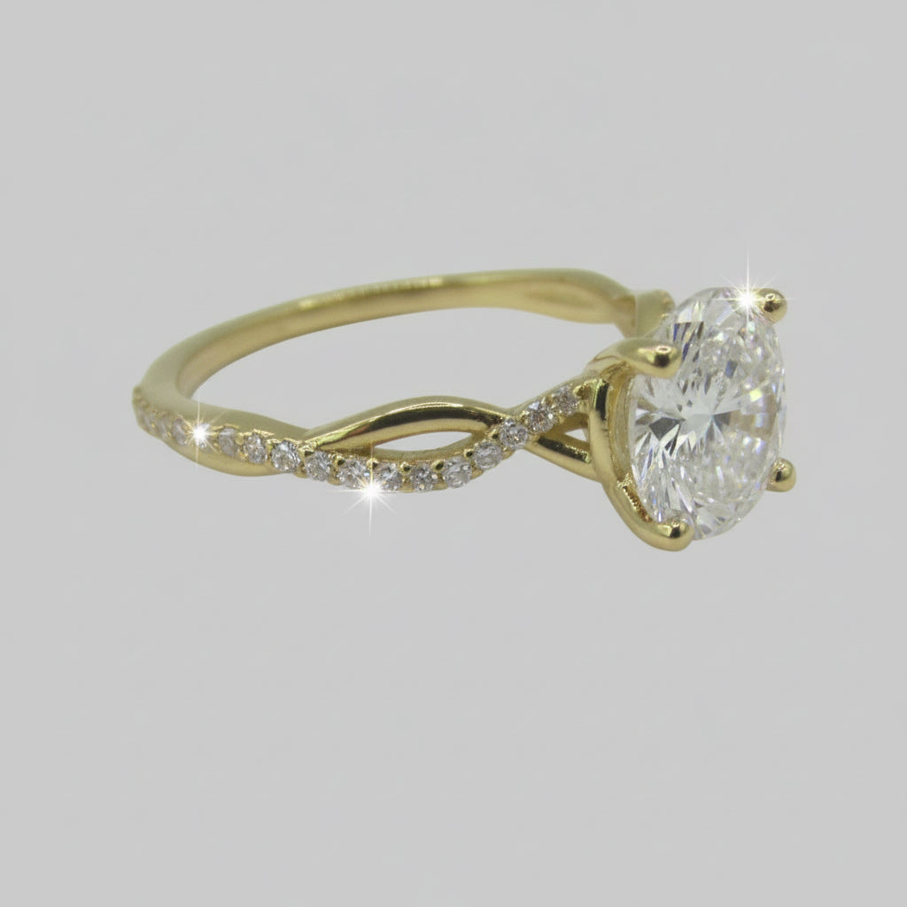 2.20 carat Lab Diamond Engagement Ring - Thenetjeweler