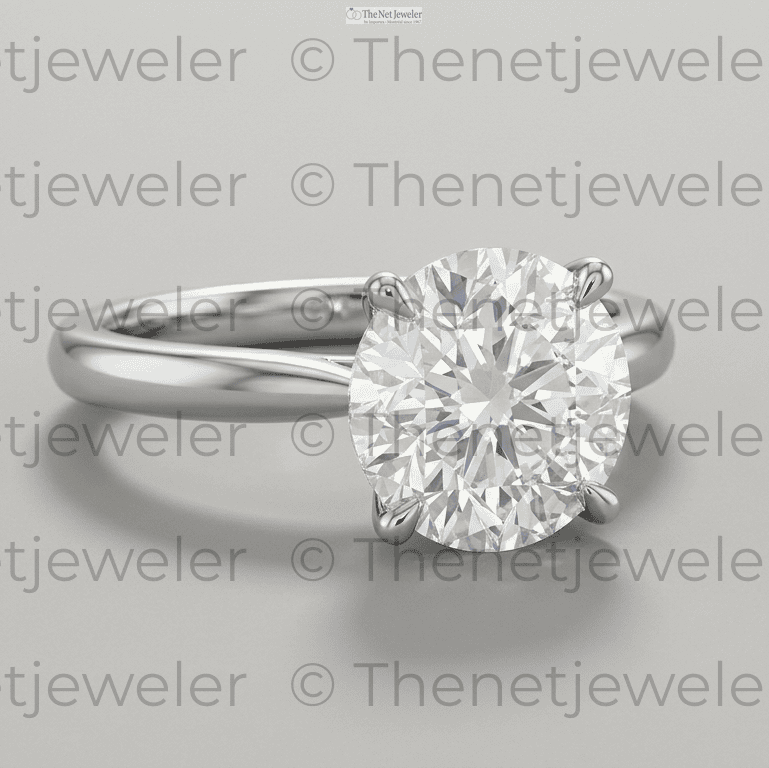 3-Carat Moissanite Solitaire Statement Ring