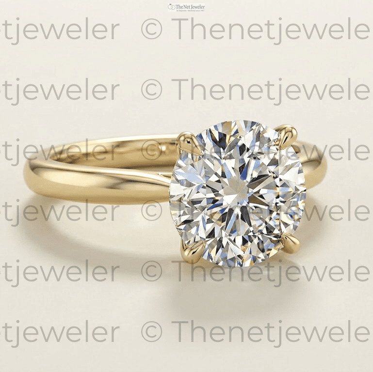 3-Carat Moissanite Solitaire Statement Ring