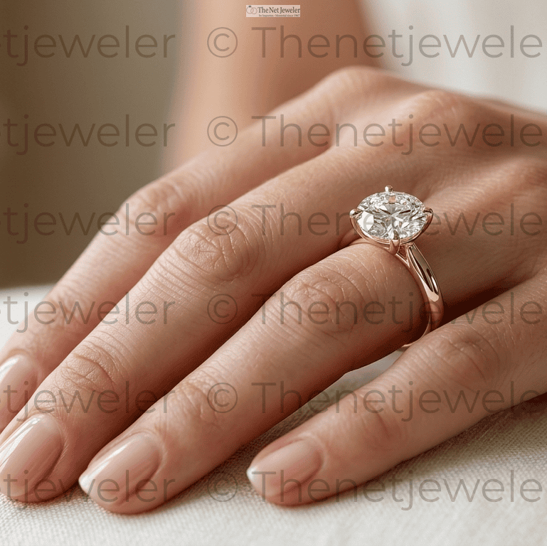 3-Carat Moissanite Solitaire Statement Ring