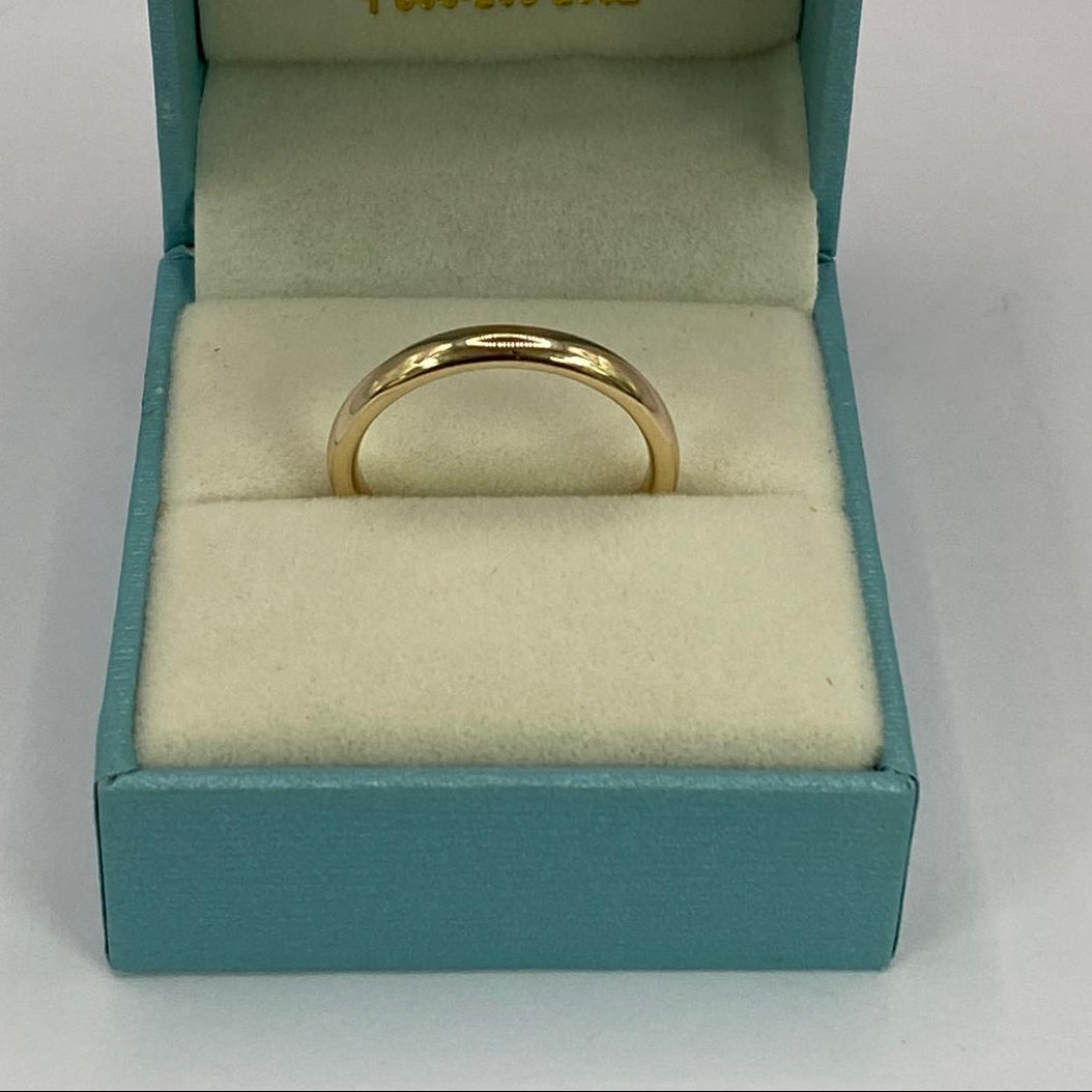 3mm Men's Wedding Ring Yellow Gold Comfort Fit - Thenetjeweler