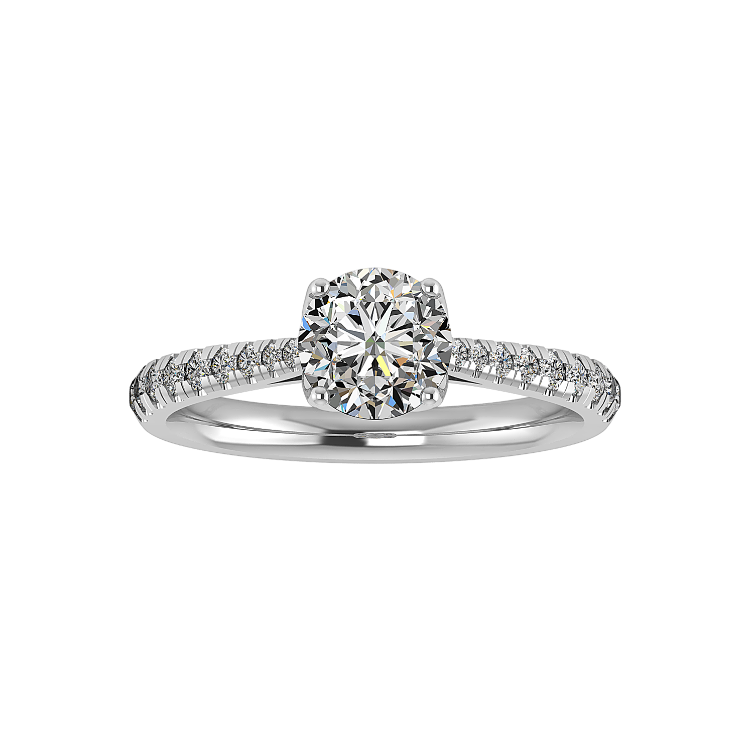Peony Engagement Ring - Platinum - Thenetjeweler