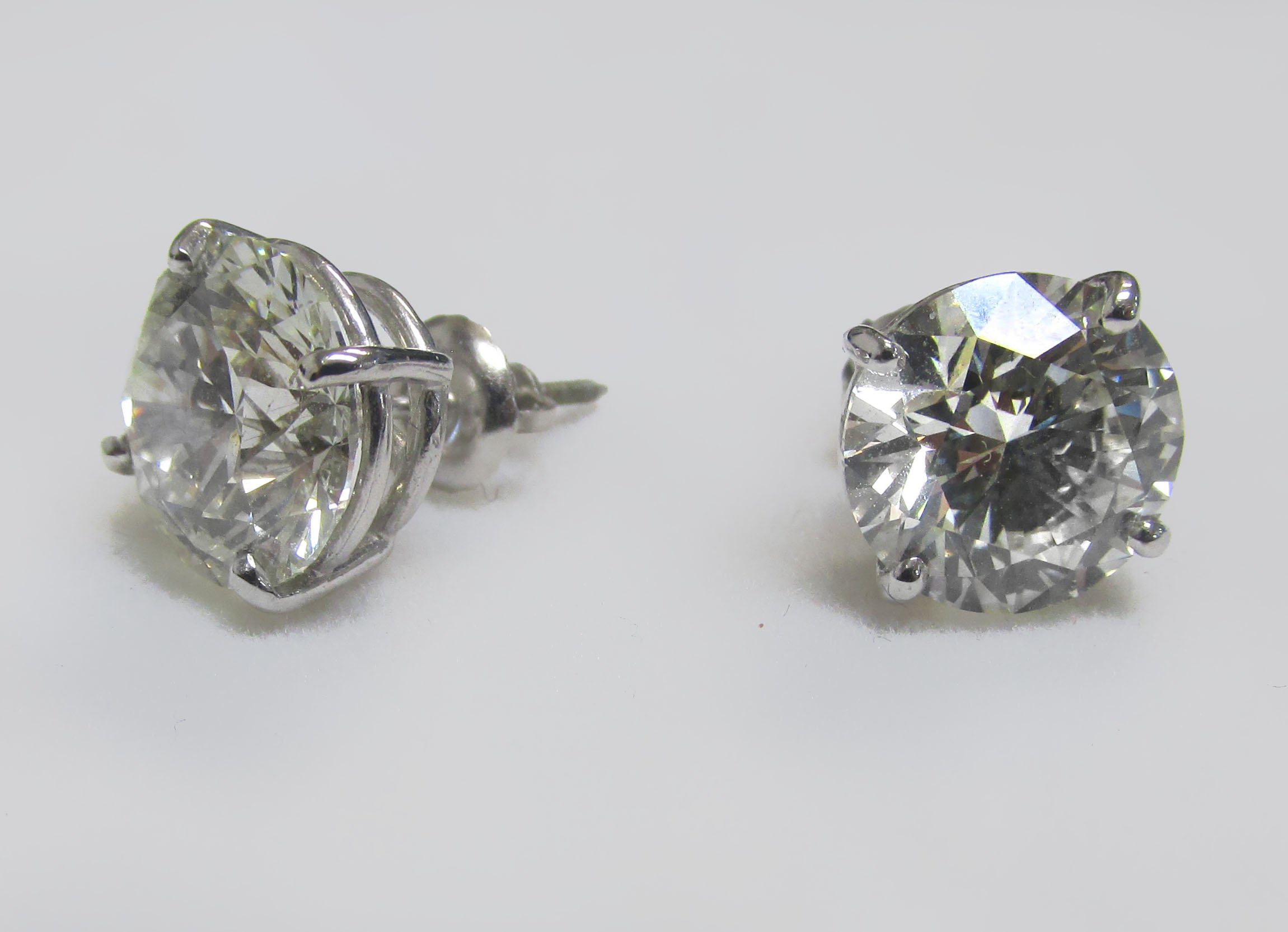 6 ctw Round Lab Grown Diamond Stud Earrings - Thenetjeweler
