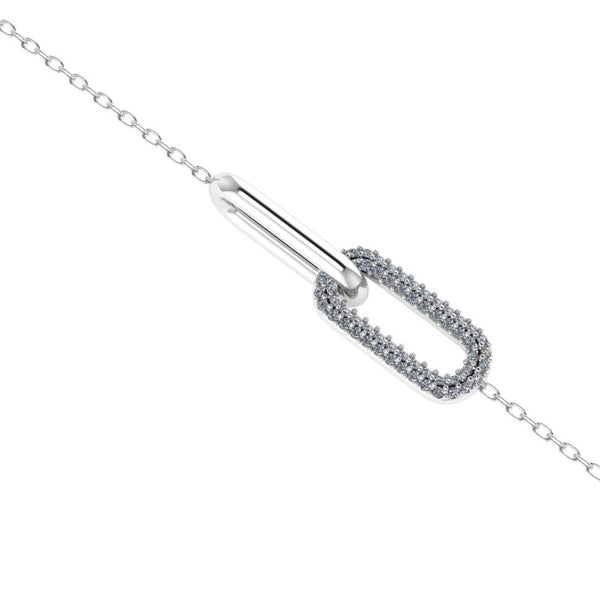 0.58 ctw Diamond Link Bracelet 14K Gold - Thenetjeweler