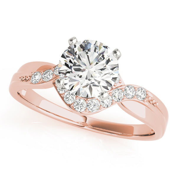 1.24 Carat TW Diamond Bypass Engagement Ring in 14k Gold - TheNetJeweler