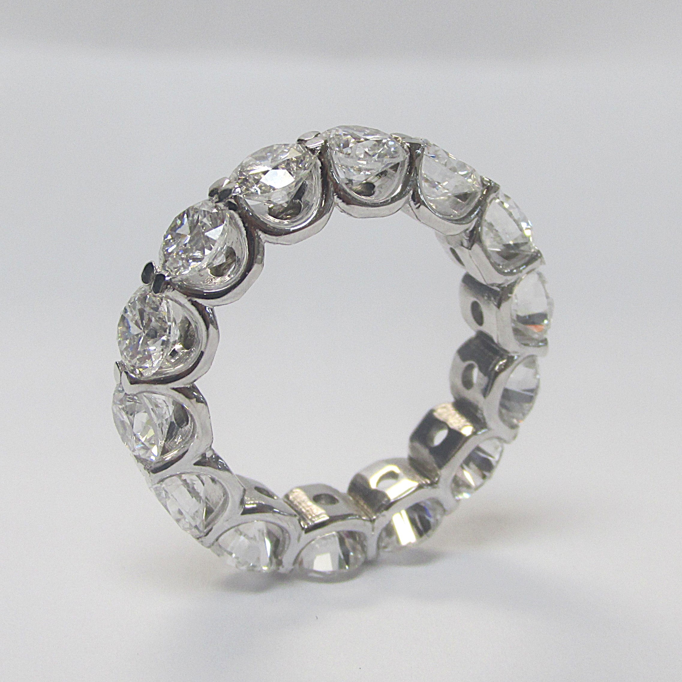 Diamond Eternity Ring 14K Gold 4.43 ctw - Thenetjeweler