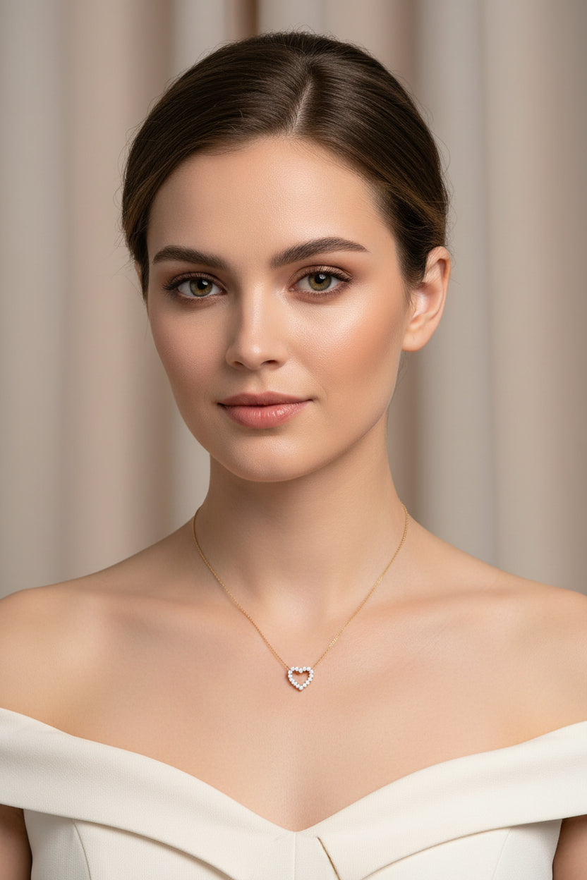 Diamond Heart Necklace - Thenetjeweler