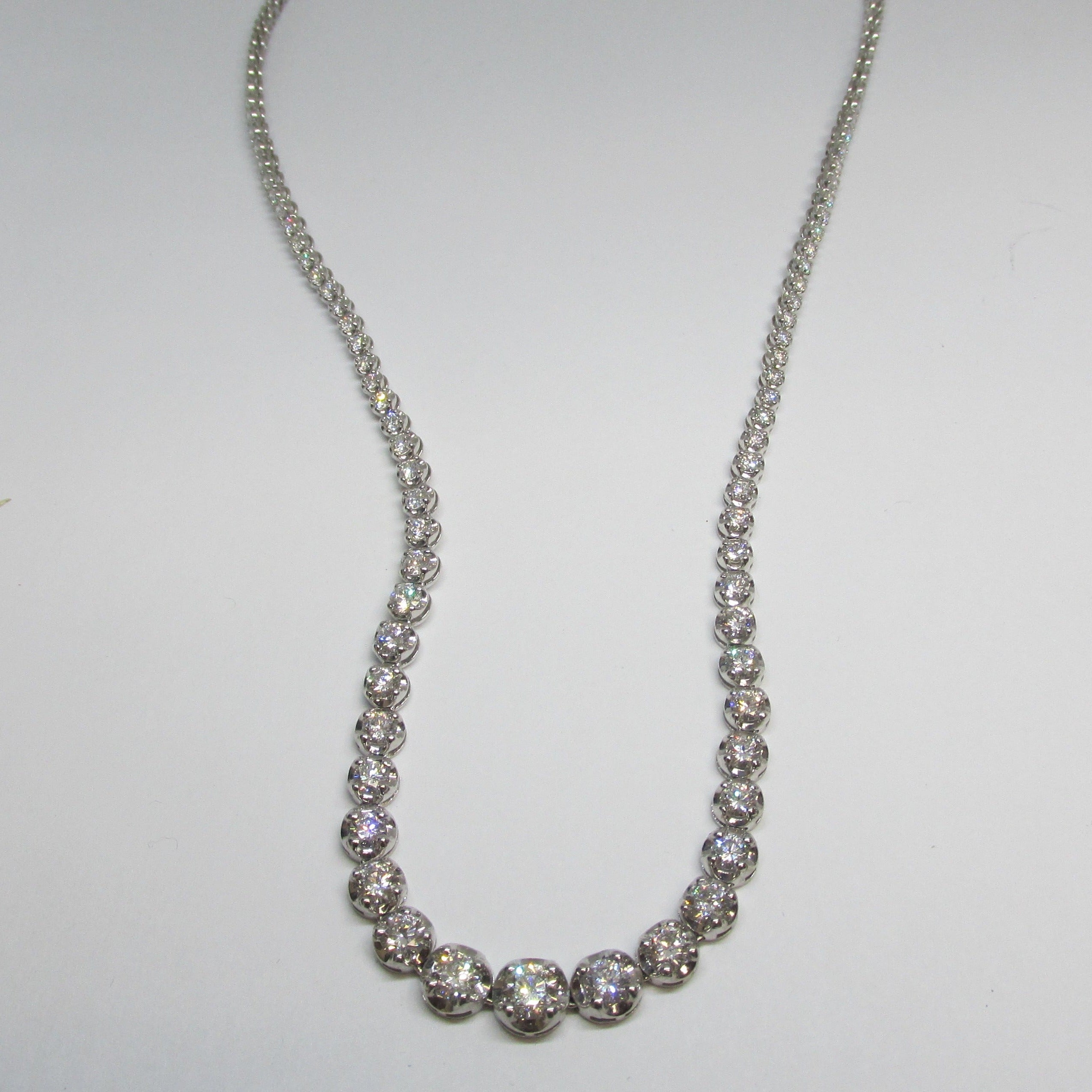 Lab Grown Diamond Tennis Necklace - Thenetjeweler