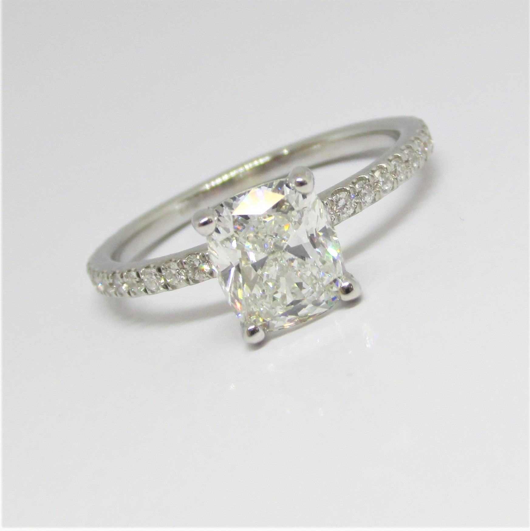 Cushion Lab Grown Diamond Engagement Ring 2.65 CTW - Thenetjeweler