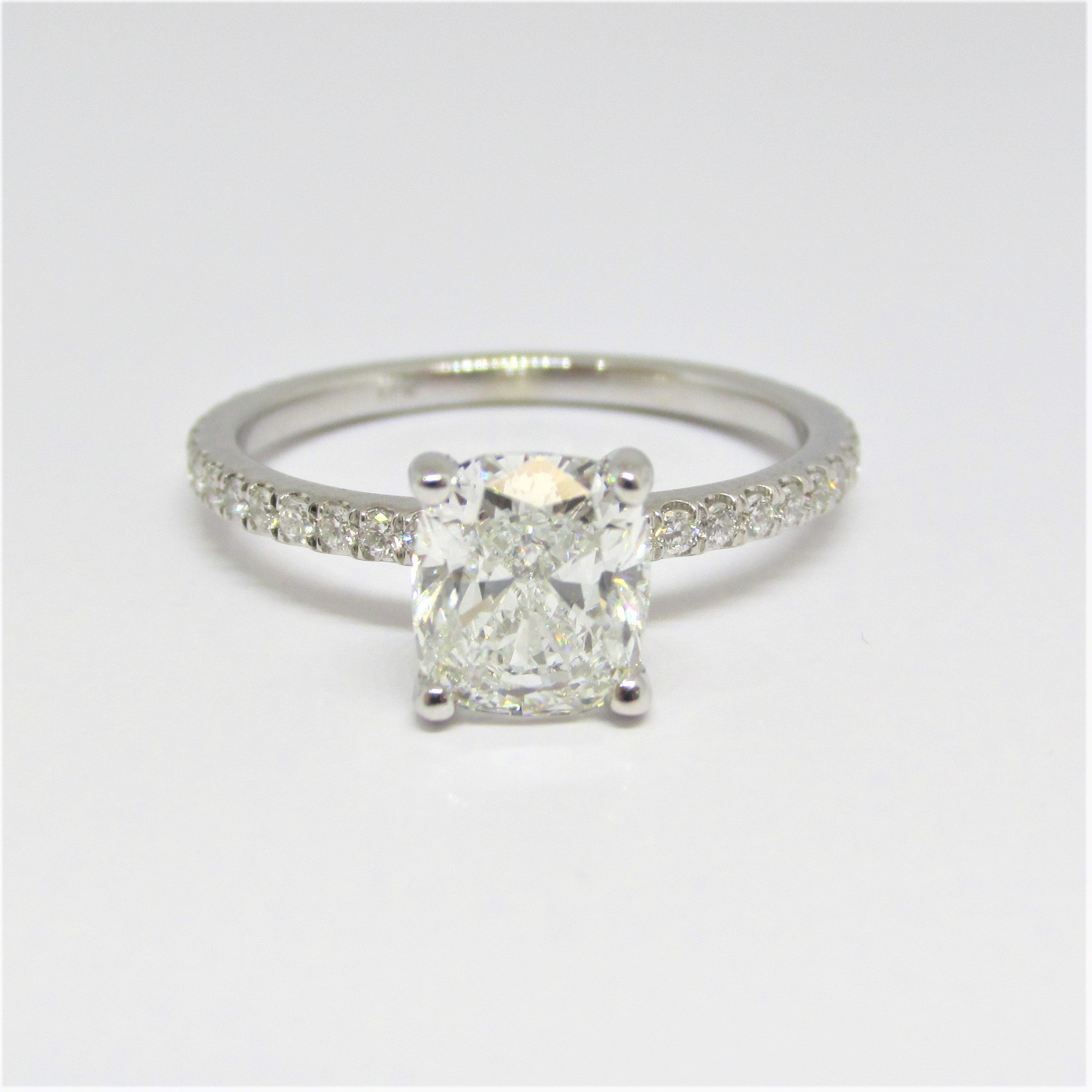 Cushion Lab Grown Diamond Engagement Ring 2.65 CTW - Thenetjeweler