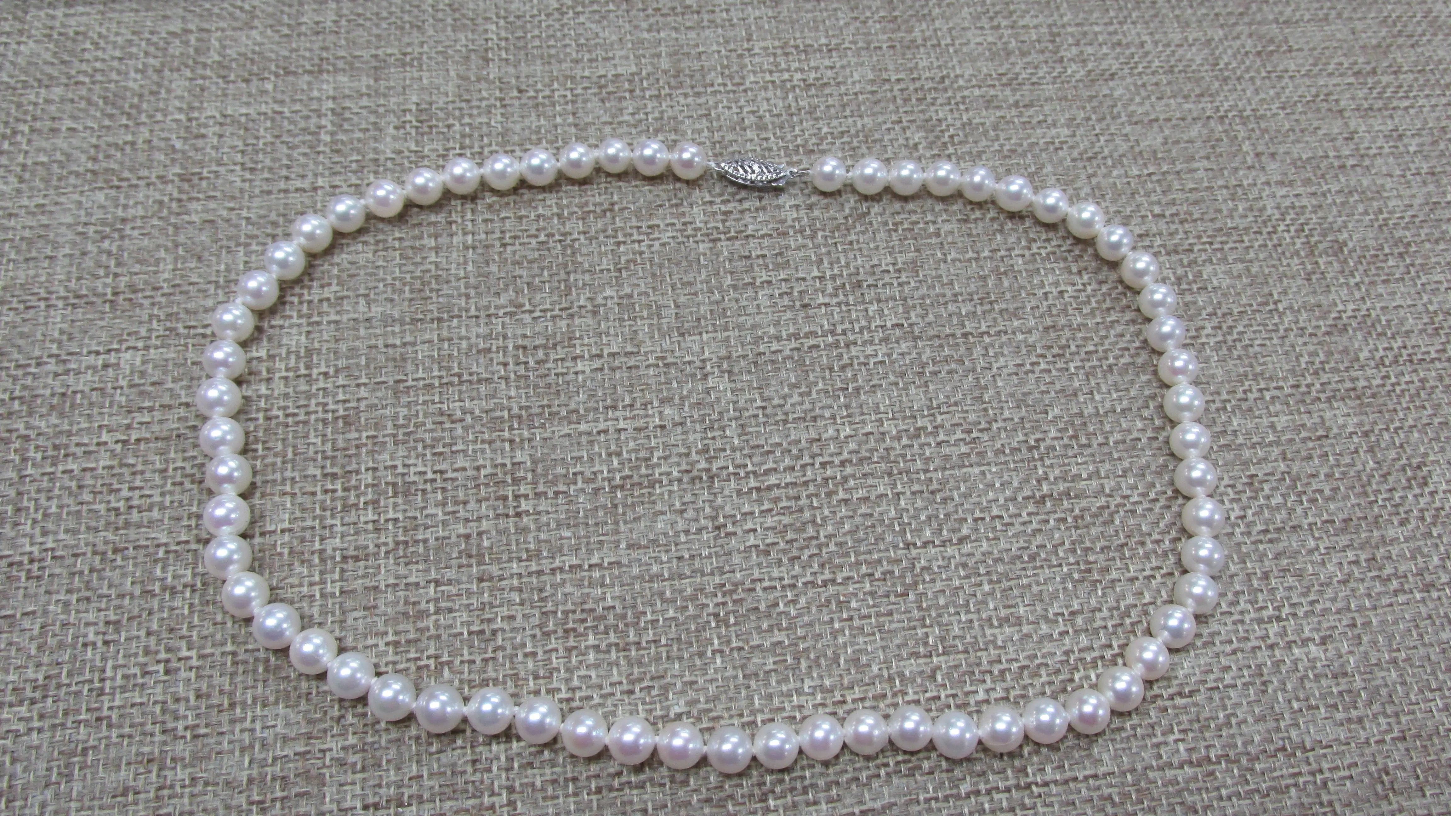 14K Gold Premium Akoya Cultured Pearl Necklace - Thenetjeweler