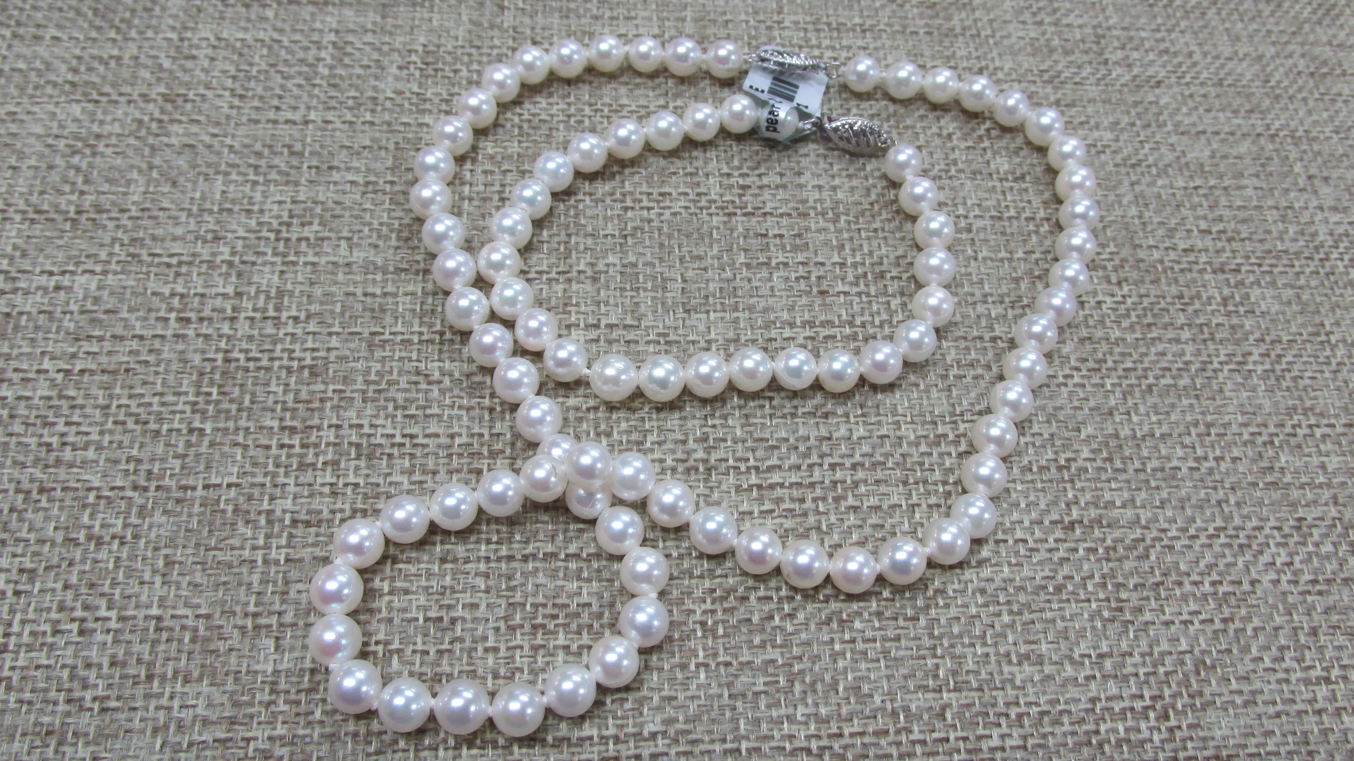 14K Gold Premium Akoya Cultured Pearl Necklace - Thenetjeweler
