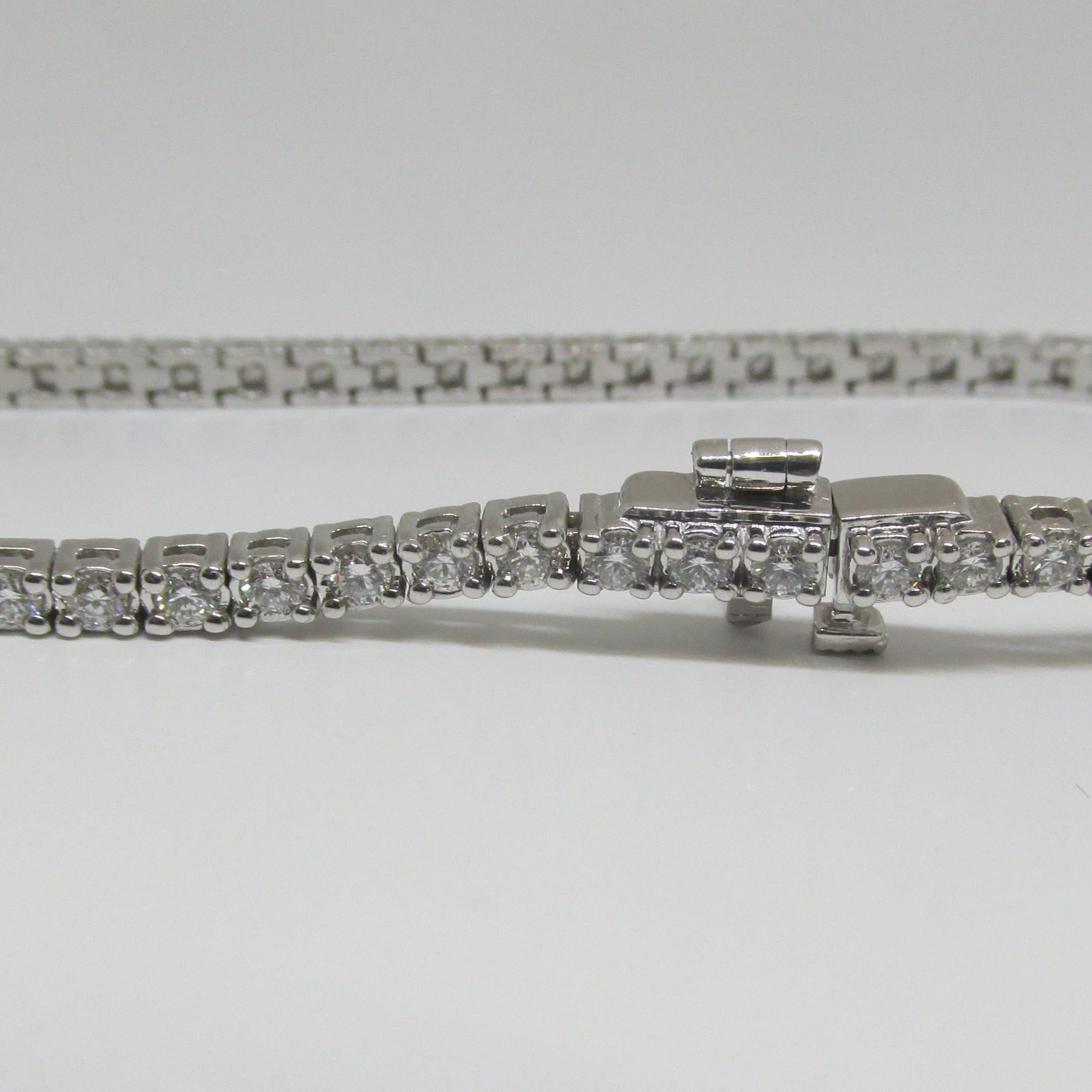 Tennis Bracelet 2.60 Carat TW Diamonds in 14kt White Gold - Thenetjeweler