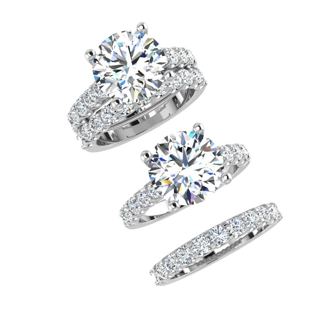 2.00 CT. T.W. Diamond Bridal Set in 18K Gold - TheNetJeweler
