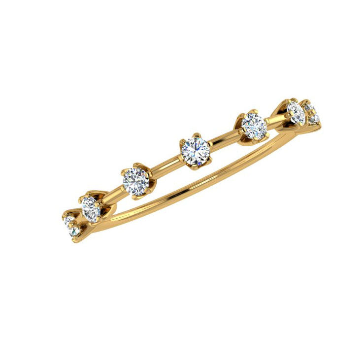 Half Eternity Spaced Diamonds Band 0.24 ct.tw. - Thenetjeweler