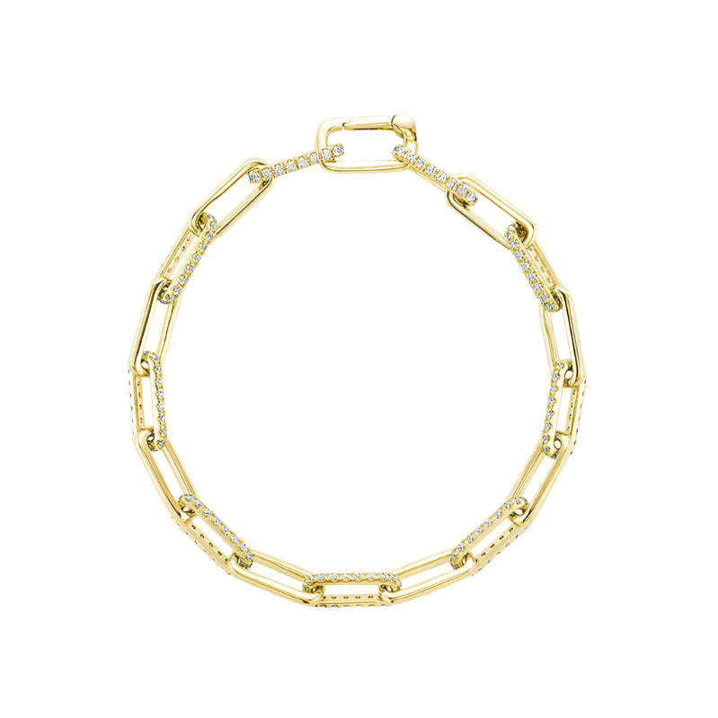 Paper Clip Diamond Bracelet 1.37ct -Thenetjeweler Jewellery