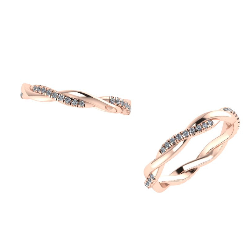 Delicate Twisted Diamond Ring - Thenetjeweler