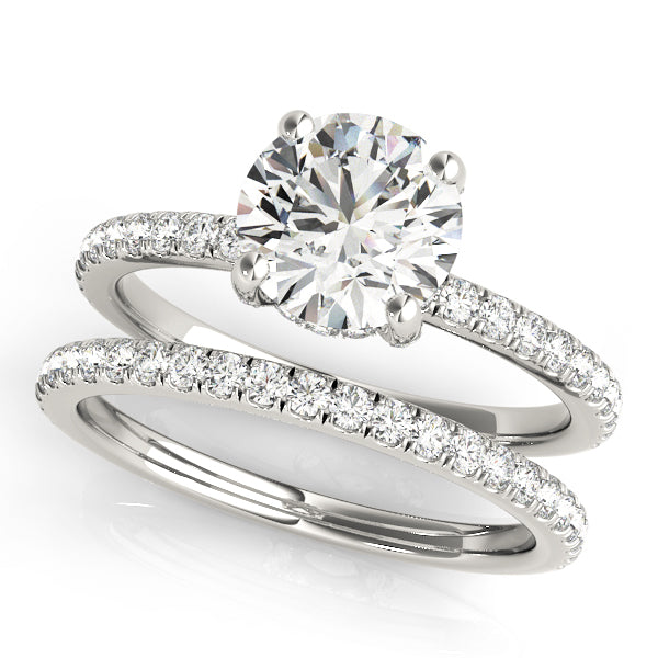 Round Diamond Hidden Halo Ring (14K, 0.33ct)