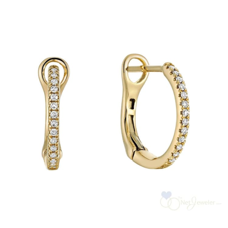 Alternating Dangle to Huggies Oval Diamond Earrings-RNB Jewellery