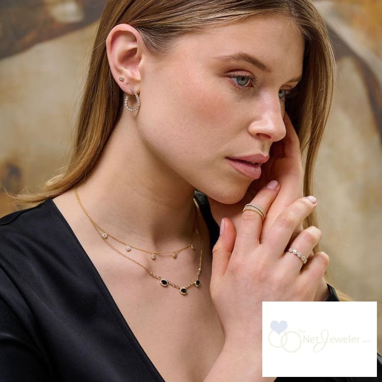 Blue Sapphire & Diamond Pendant - Pendentif en Diamant & Sapphire-RNB Jewellery