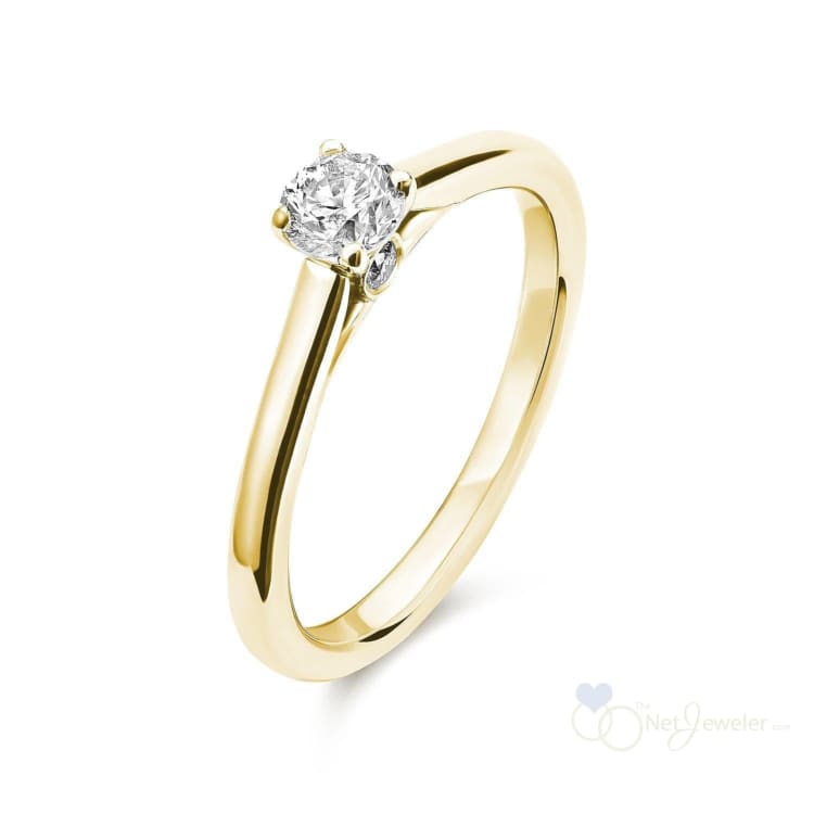 Brilliant Round Diamond Engagement Ring-RNB Jewellery