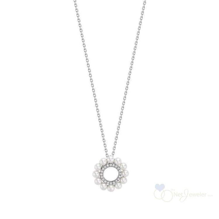 Cultured Pearl & Diamond Pendant-RNB Jewellery