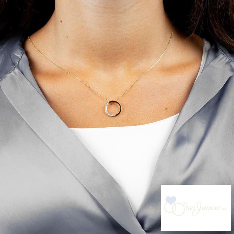 Circle of Life Semi Diamond Pendant-RNB Jewellery