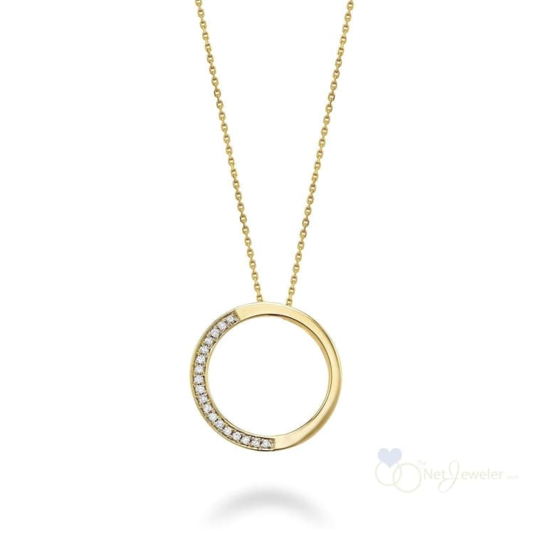 Circle of Life Semi Diamond Pendant-RNB Jewellery
