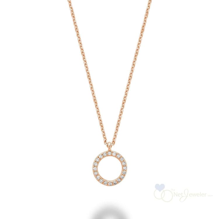 Circle Shape Diamond Pendant-RNB Jewellery