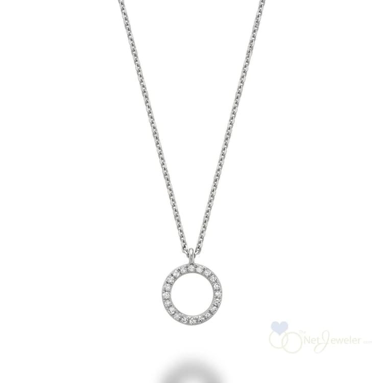 Circle Shape Diamond Pendant-RNB Jewellery