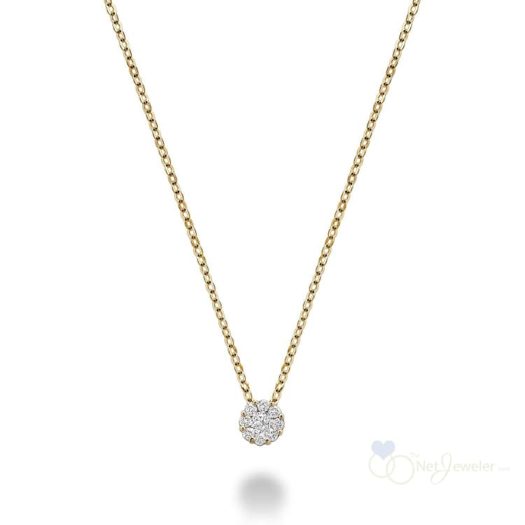 Cluster Diamond Pendant-RNB Jewellery