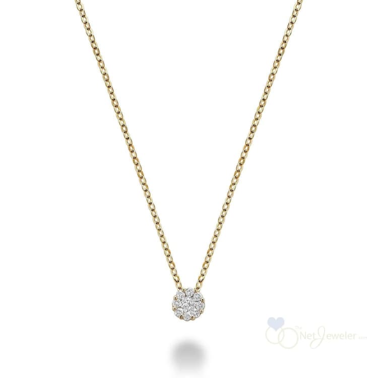 Cluster Diamond Pendant-RNB Jewellery