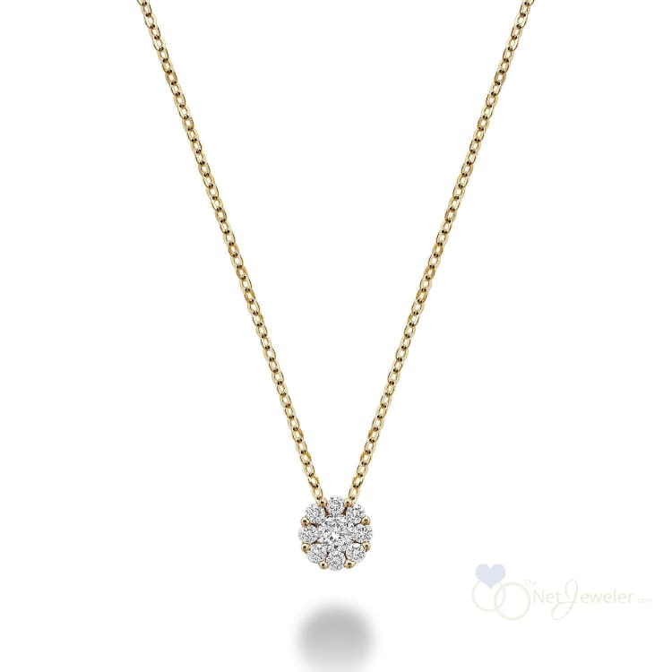 Cluster Diamond Pendant-RNB Jewellery