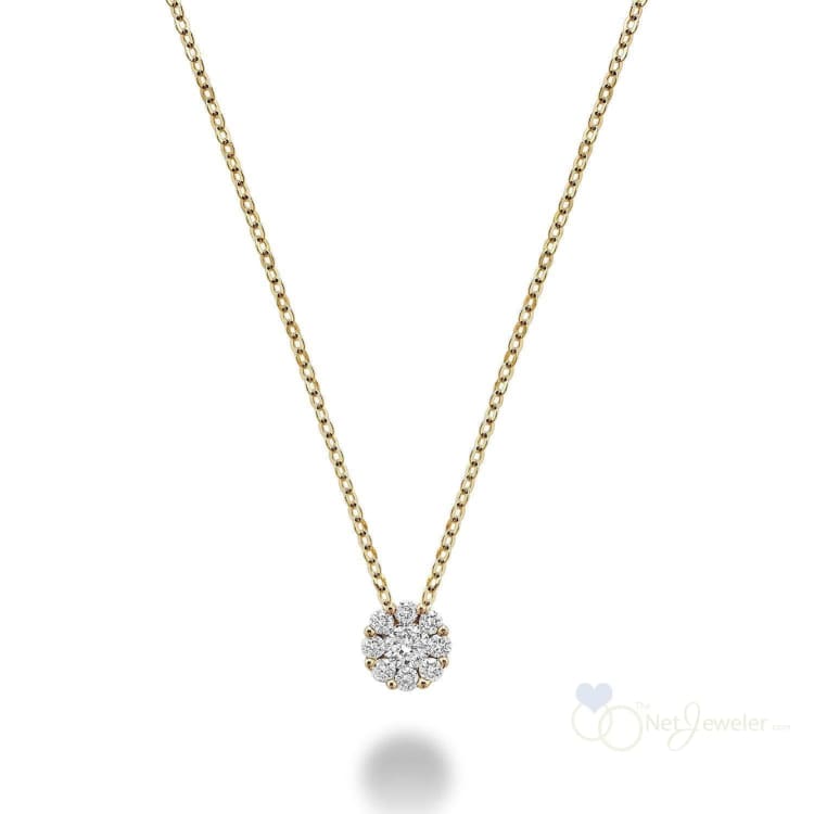 Cluster Diamond Pendant-RNB Jewellery