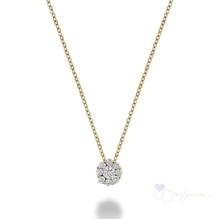 Cluster Diamond Pendant-RNB Jewellery