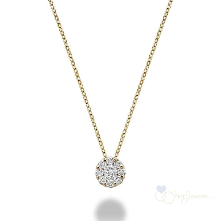 Cluster Diamond Pendant-RNB Jewellery