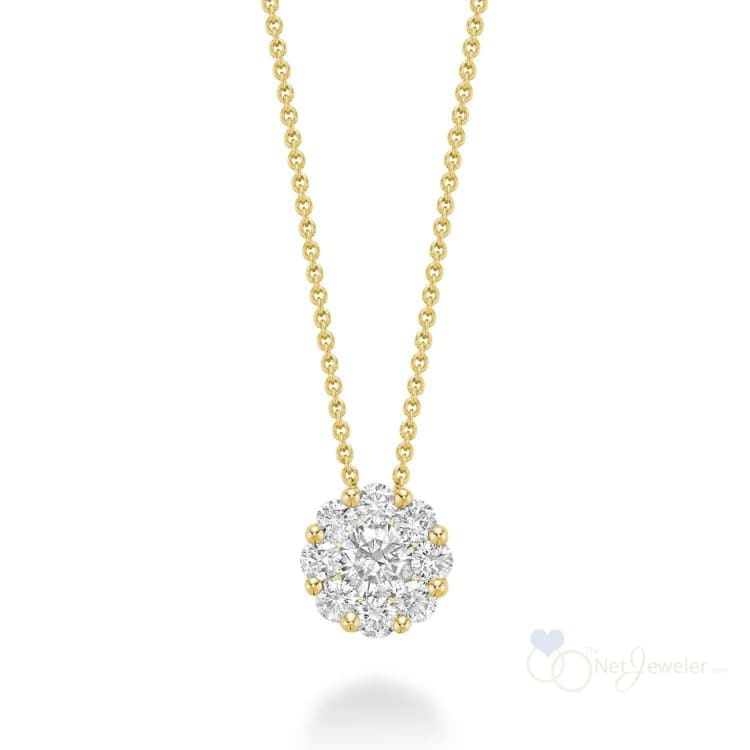 Cluster Diamond Pendant-RNB Jewellery