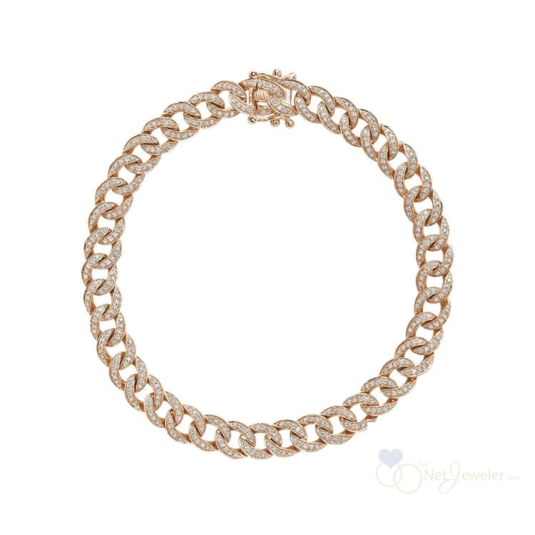 Cuban Link Diamond Bracelet-RNB Jewellery
