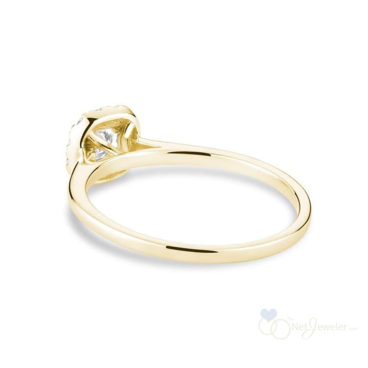 Cushion Diamond Halo Ring-RNB Jewellery