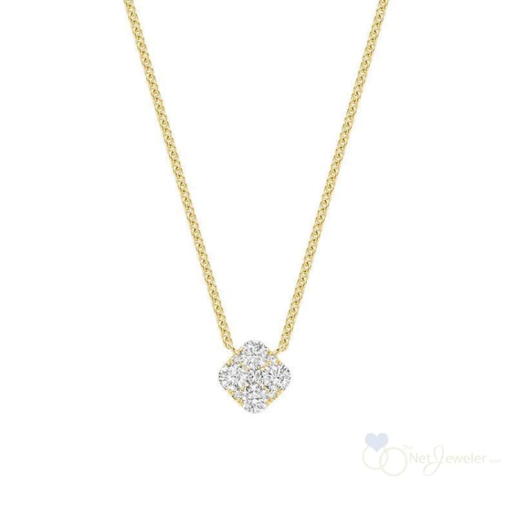 Cushion Diamond Necklace-RNB Jewellery