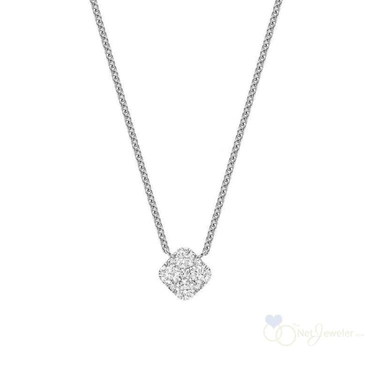 Cushion Diamond Necklace-RNB Jewellery