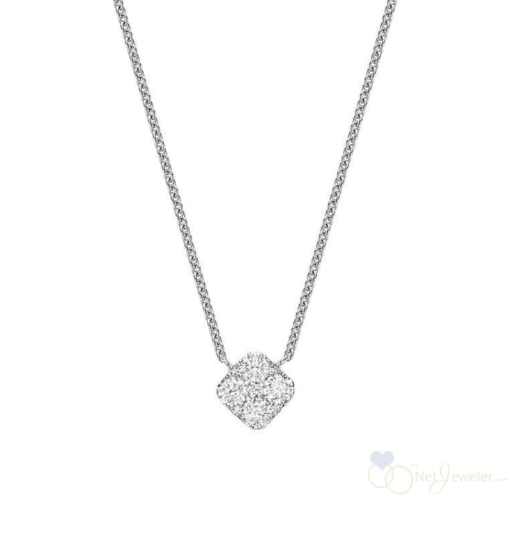 Cushion Diamond Necklace-RNB Jewellery