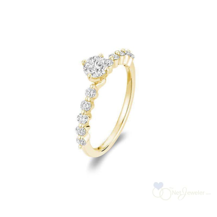 Diamond Engagement Ring Round-RNB Jewellery