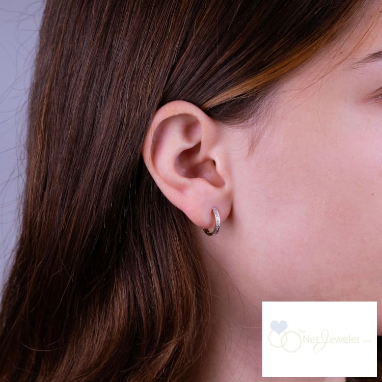 Diamond Huggie Earrings-RNB Jewellery