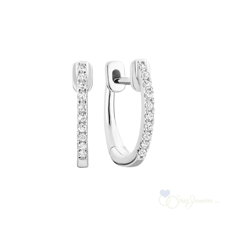 Diamond Huggie Earrings-RNB Jewellery