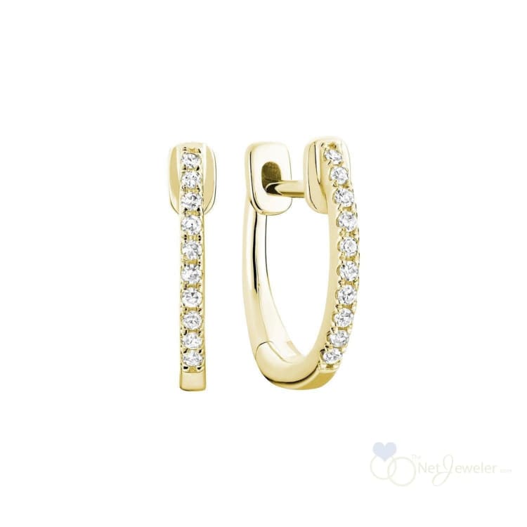 Diamond Huggie Earrings-RNB Jewellery